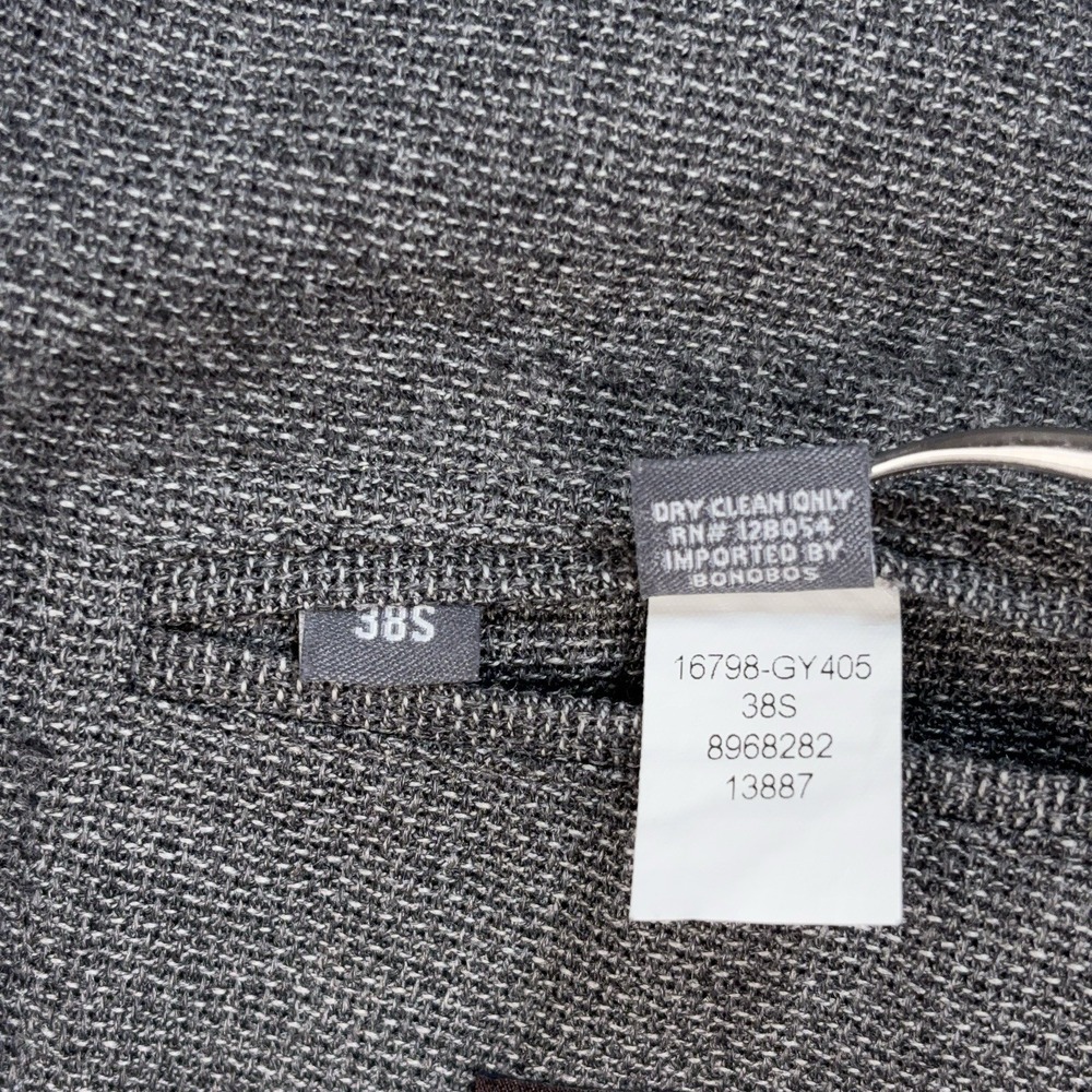 Bonobos Vitale Barberis Canonico Wool Blazer Jacket Men's 38S Gray Standard Fit - Picture 16 of 16